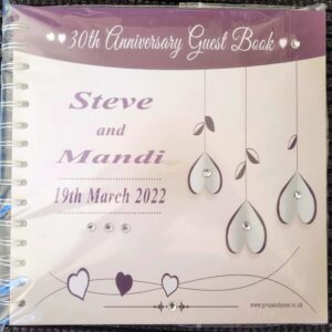 Steve and mandi 30th Anniversary Guest book