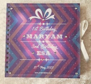 1st Birthday Maryam and 3rd Birthday ESA book