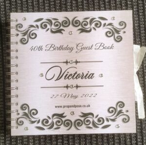 Victoria 40th Birthday Guest Book